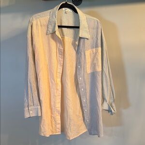 Striped Button-Up Shirt